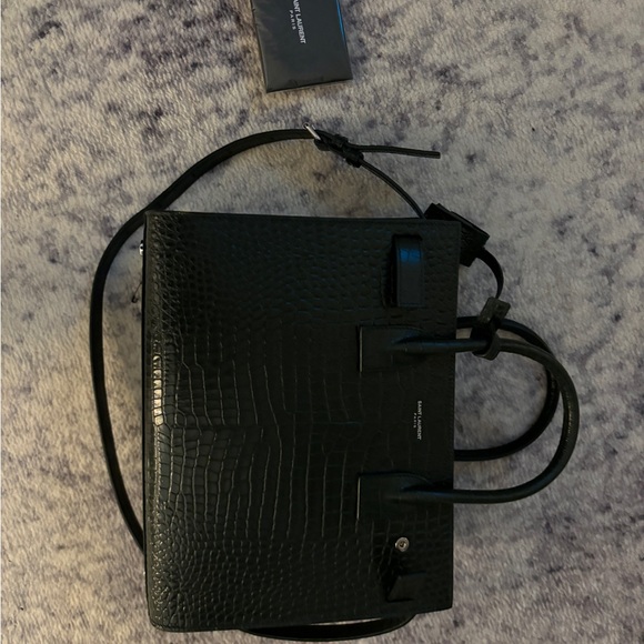 Saint Laurent Sac de Joir green crocodile - Picture 8 of 8